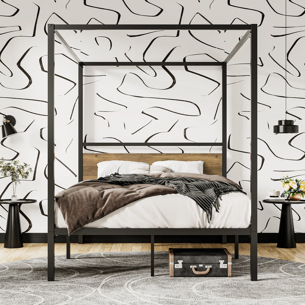 metal canopy bed