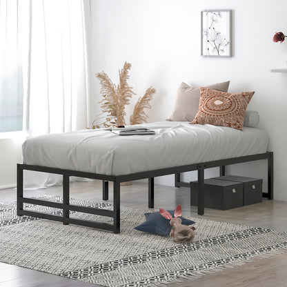 Metal Platform Bed Frame with 14" Under Bed Storage