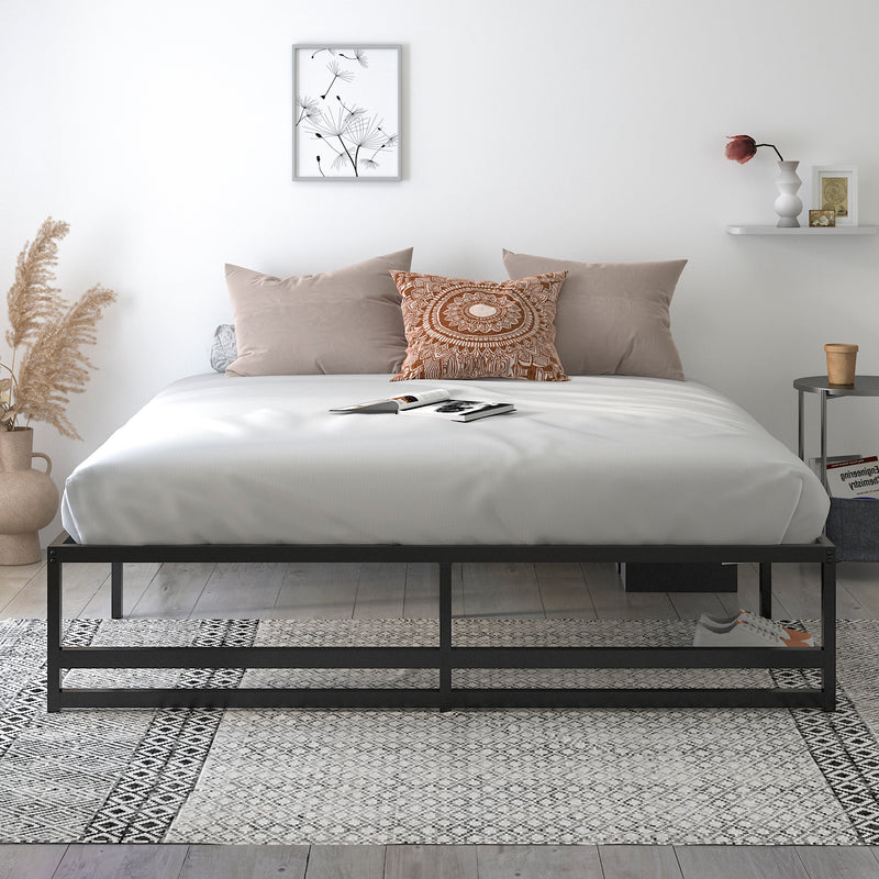 Metal Platform Bed Frame with 14" Under Bed Storage